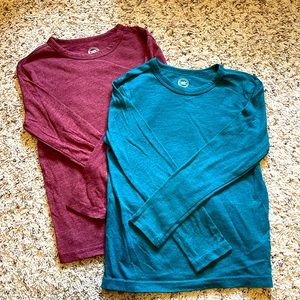 Wonder Nation boy size S long sleeve shirts (bundle of 2)